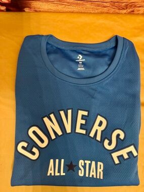 Converse Boys Blue Athletic Tank Top All Star Mesh Size M Youth